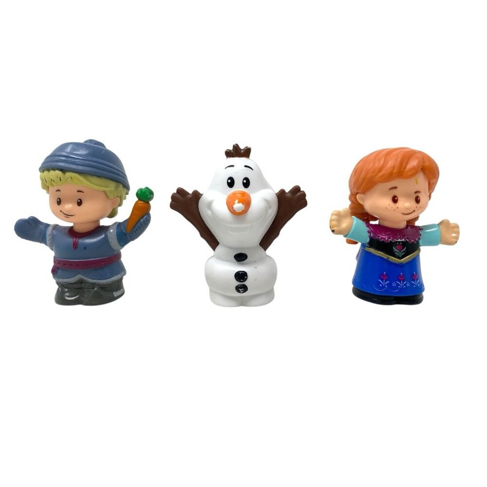 Fischer Price Little People Disney‎ Frozen Figures Ana Olaf Kristoff Lot of 3